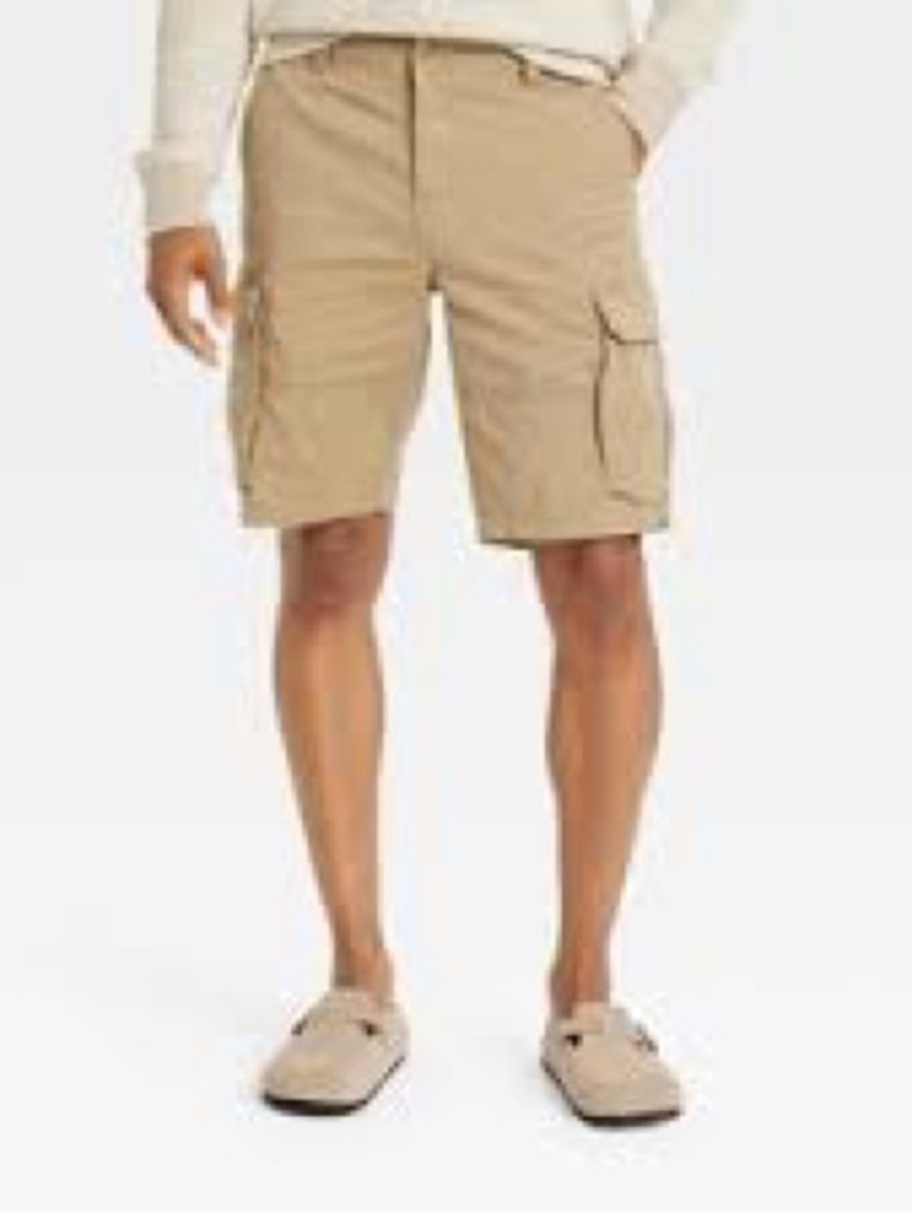 NWT Goodfellow & Co Men's Khaki Cargo Shorts 11” Inseam Size 36
